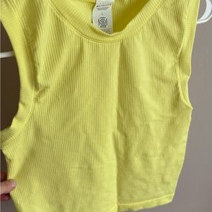 Athleta Lemon Ribbed Tank Top